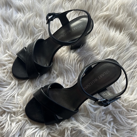 Stuart Weitzman Black Platform Sandals